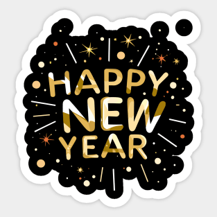 Happy New Year Sticker